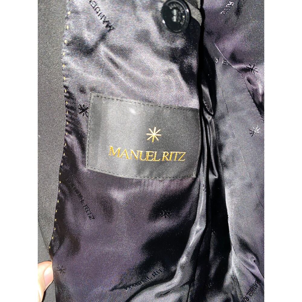 NWT Manuel Ritz black sport coat Italian size 48 - Picture 6 of 9